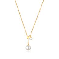 Kette 'Double Pearls' Gold