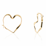 Ohrringe 'Huggie Love' Gold