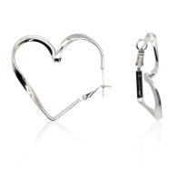 Ohrringe 'Huggie Love' Creolen Silber 