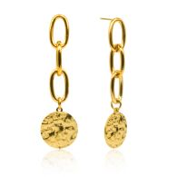 Ohrringe 'Chained Coin' Gold