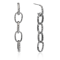 Ohrringe 'Silver Chains' Silber 