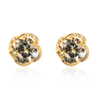 Ohrringe 'Dazzling Bloom' Gold