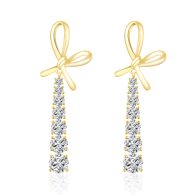 Ohrringe 'Shimmering Ribbon' Gold