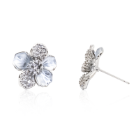 Ohrringe 'Silvery Blossoms' Silber 