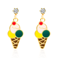 Ohrringe 'Ice Cream' Gold