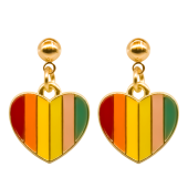 Ohrringe 'Rainbow Love' Gold