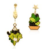 Ohrringe 'Hide & Seek Cat' Gold